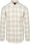 BOSS Rickert Skjorte Beige Ternet 50549430-271