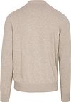 CASAMODA Gilet Zippé Hybride Matelassé Taupe Product / Achterkant