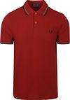 Fred Perry Polo Twin Tipped M3600 Röd M3600-Z62