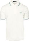 Fred Perry Poloskjorte med doble tupper M3600 Hvit Z52 M3600-Z52