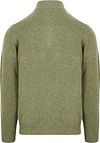 Suitable Half Zip Trui Lamswol Lichtgroen Product / Achterkant