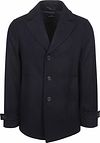 Suitable Caban Coat Wool Navy