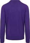 King Essentials The John Pullover z wełny merino w kolorze fioletowym Product / Achterkant
