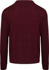 King Essentials The John sweter z wełny merino w kolorze burgundowym Product / Achterkant