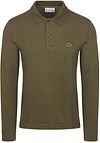 Lacoste Langermet Poloskjorte Mørkegrønn PH4013-E9F