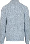 NZA Genser Half Zip Thames Milton Slub Blå Product / Achterkant