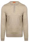 Passerende Crew Zip Merino Sand PU-MRI-CRZI-25-SA - 2M0355 Sand
