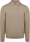 Profuomo Langermet Poloskjorte Luxury Basic Beige PP2J00009C-F
