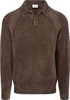 Profuomo Longsleeve Polo Shirt Chenille Brown order online | Suitable
