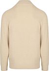 Pullover Profuomo Half Zip strutturato beige Product / Achterkant