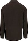 Profuomo Overshirt in moleskin marrone scuro Product / Achterkant