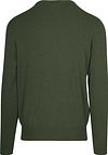 Steppin' Out Maglione in cotone e cashmere verde oliva Product / Achterkant