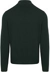 Steppin' Out Pull Half Zip Laine Merino Vert Caccia  Product / Achterkant