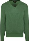 Steppin' Out Trui Cotton Cashmere V-hals Groen  PU-V-COCASH-STEPP-WOODLANDGREEN kopen | Suitable