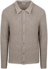 Suitable Cardigan Kokt Ull Taupe OS-BOIWO- RAWED-25.01 FCD Taupe 38125