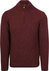 Køb Suitable Half Zip Trøje Donnegal Tweed Eco Wool Burgundy PU-RSP-TWEEDHZ-25.01 | Suitable