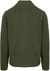 Suitable Half Zip Trui Donnegal Tweed Eco Wool Groen Product / Achterkant