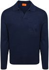 Suitable Longsleeve Knitted Poloshirt Riva Pocket Navy PU-RIV-COLI-26.03 Nav 19-4111 kopen | Suitable