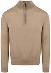 Suitable Merino Half Zip Trøje Beige PU-MRI-HZ-24 VP55087 Sand