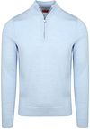 Suitable Merino Half Zip Trui Lichtblauw PU-MRI-HZ-26-LB - 5M1655 Light Blue kopen | Suitable