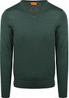 Suitable Merino Pullover V-Hals Racing Groen PU-MRI-V-25-RG - 6M1685 racing green kopen | Suitable