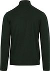 Suitable Pull Col Roulé Merino Vert Foncé Product / Achterkant