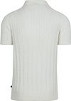 Suitable Respect Polo Knit Cable Ecru Product / Achterkant