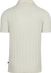 Suitable Respect Polo Shirt Knit Cable Ecru Product / Achterkant