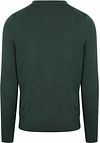 Sweter Suitable z wełny merino, dekolt w serek, zielony Product / Achterkant