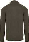 Profuomo Pull Turtleneck Merino Vert Olive Product / Achterkant