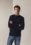 State Of Art Pullover Structure Navy Model / Voorkant