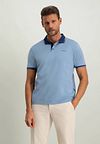 State Of Art Pique Polo Lys Blå Model / Voorkant
