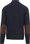 Barbour Trui Wol Patch Navy Product / Achterkant