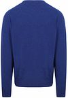 William Lockie Pull Laine d'Agneau Col-V Bleu Royal Persan  Product / Achterkant