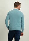 State Of Art Sweater V-Neck Azure Blue Model / Achterkant