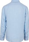 BOSS Chemise Relegant De Lin Bleu Clair Product / Achterkant