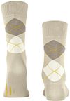 Burlington Chaussettes Manchester Carreaux Beige Clair 4840 Product / Achterkant