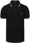 Fred Perry Poloskjorte Med Doble Striper M3600 Svart W54 M3600-W54