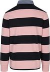 Gant Heavy Rugger Shield Poloshirt Streifen Navy Rosa Product / Achterkant