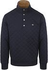 GANT Quilted Mocker-genser Navy 2067083-433