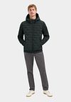 No Excess Jacket Knitted Sleeve Dark Green Model / Voorkant