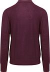 King Essentials Robert — koszulka polo z długim rękawem z wełny merino, burgund Product / Achterkant