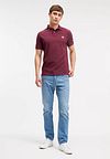 King Essentials Der Rene Poloshirt Burgund Model / Voorkant