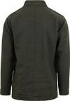 KnowledgeCotton Apparel Overshirt i Mørkegrøn i Linned Product / Achterkant