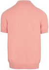 Lyle & Scott Strick-Poloshirt Grapefruit Rosa Product / Achterkant