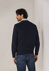 Maglione State Of Art blu navy Model / Achterkant
