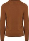 Gant Pullover Col-V Wool Blend Camel Product / Achterkant