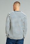 Sweter Dstrezzed w paski, granatowy Model / Achterkant