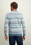 Sweter State of Art w paski, niebieski Model / Achterkant