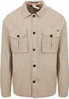 No Excess Overshirt i beige linned 23510229-043